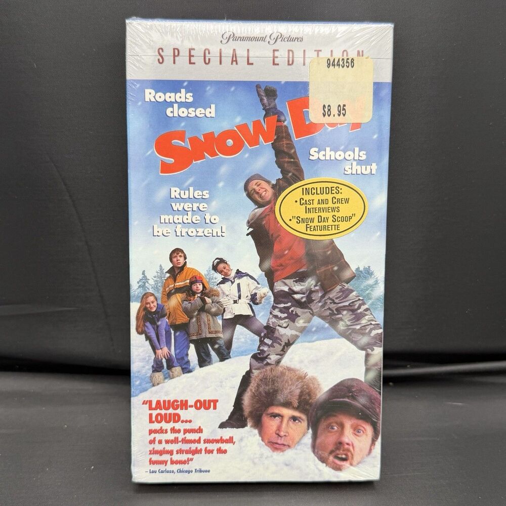 Snow Day Special Edition Sealed Orange VHS Tape Paramount Nickelodeon 2000 Y2K
